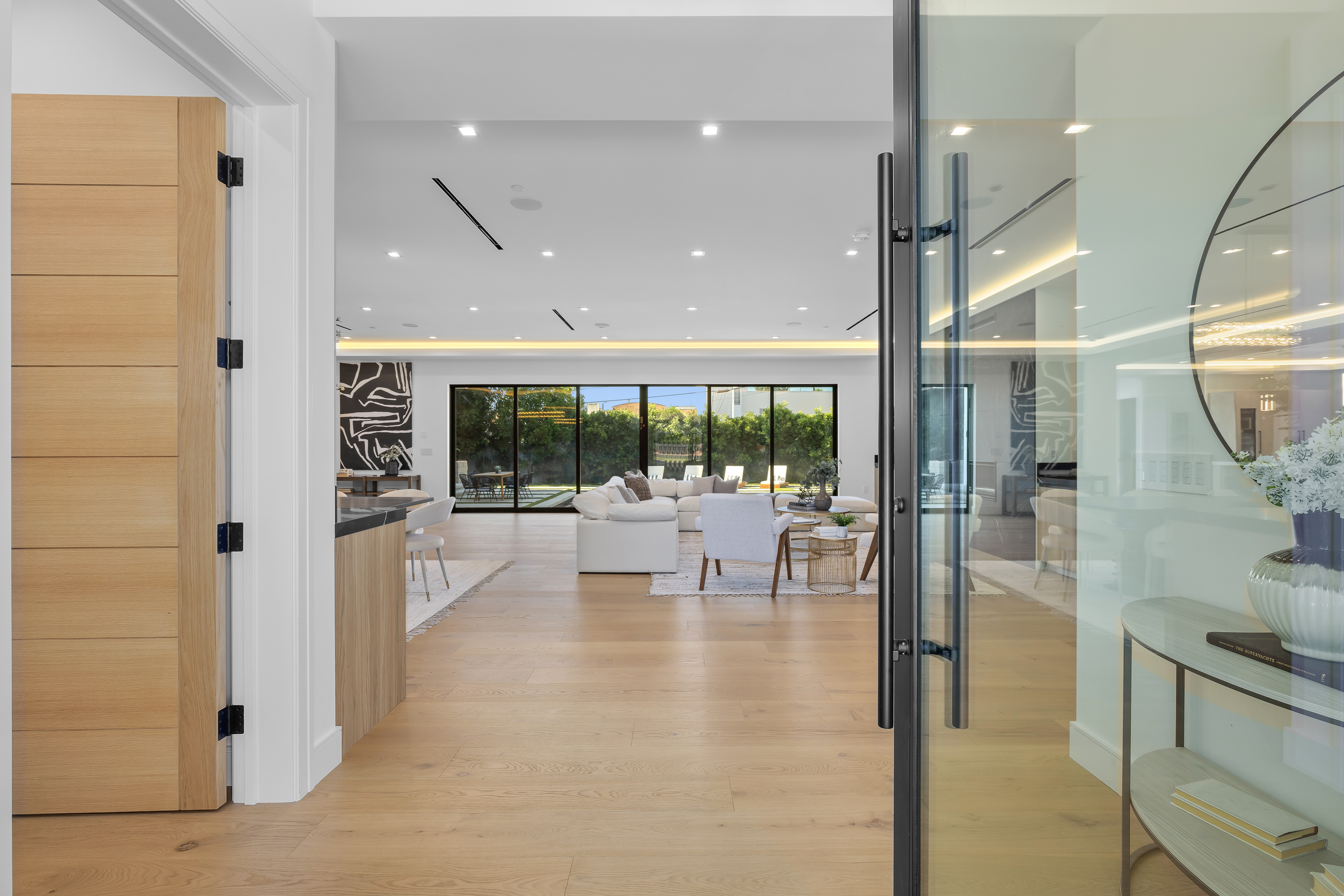 Encino custom home exterior — DWD Builders