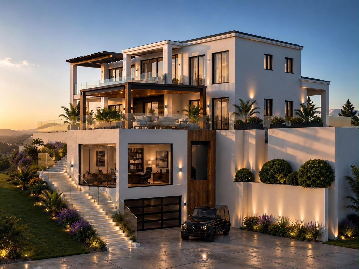 Hillside Fire Rebuild — 4-Story Custom Residence, Malibu